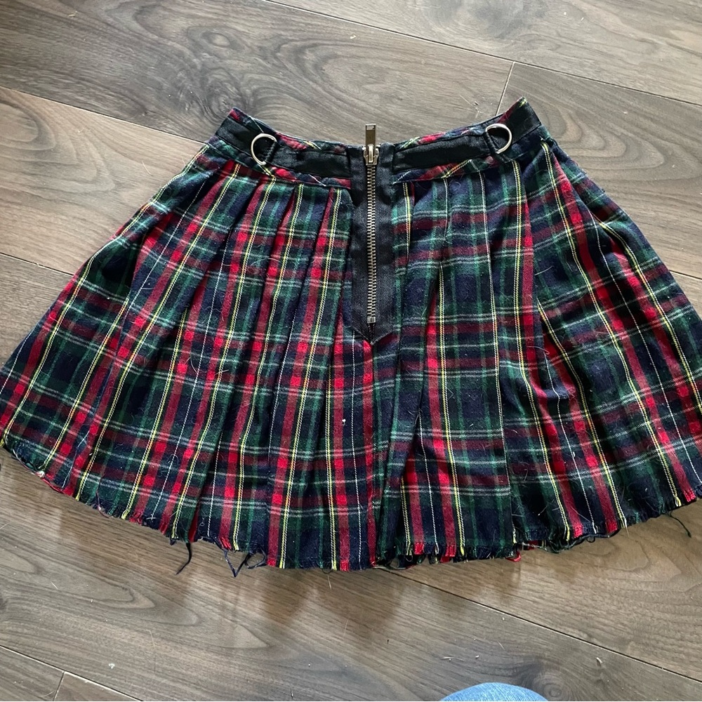 Dolls Kill Current Mood Plaid Mini Skirt - Picture 4 of 4